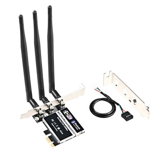 PE-1301 PCI Express无线适配器1300Mbps迷你Wifi蓝牙PICE网卡，带3个天线 - Product Image 1