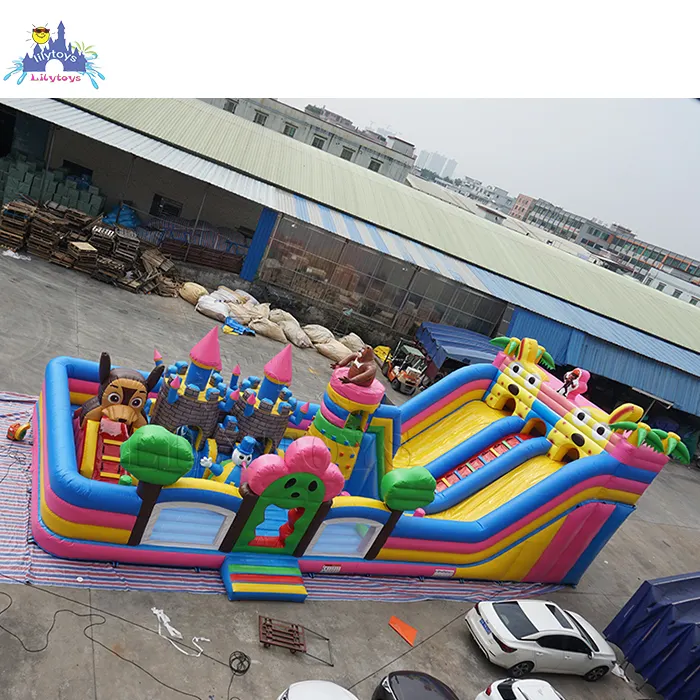 Lilytoys新デザインインフレータブル遊園地子供ゲームトランポリン高品質屋内/屋外遊び場Water Play Equipment