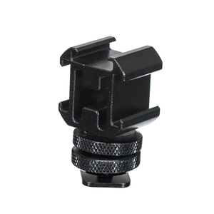 Photography <strong>LED</strong> Light Microphone Fixing <strong>Bracket</strong> <strong>Camera</strong> Flash Horizontal 1/4&quot; Three Hot Shoe Base Mount Crossbar <strong>Bracket</strong> Holder - Product Image 6