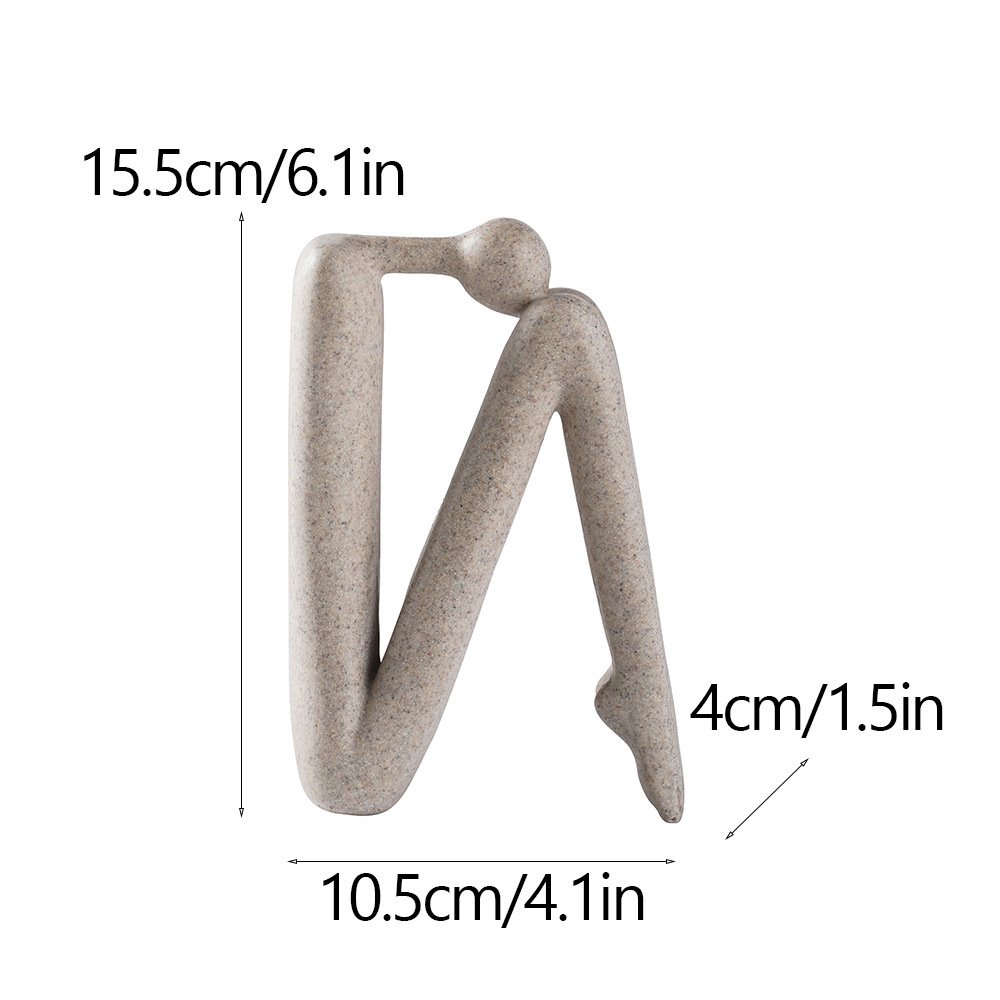 Figura abstracta Rrw076 con la cabeza gacha.