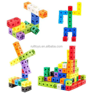 幼稚園の学習活動カウントおもちゃモンテッソーリ数ブロック数学リンクキューブ - Product Image 4