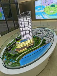 Modern Office <strong>Building</strong> Sand Table, Scale Model of <strong>Building</strong> With Lighting and Surrounding Environment <strong>Architectural</strong> Scale Models - Product Image 4