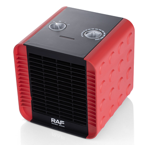 RAF 1500W Forma de bloque de construcción Perilla de protección múltiple Control Termostato ajustable Calentador de ventilador Calentador portátil Calentador eléctrico