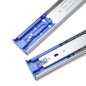 Factory Hotsale 45mm Full Extension <strong>Push</strong> to <strong>Open</strong> Telescopic <strong>Slide</strong> <strong>Rails</strong> for <strong>Push</strong> and Closing Drawers - Product Image 1