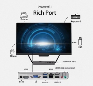 Factory Supply 1920x1080 23.8 Inch <strong>LCD</strong> Panel Desktop <strong>Computer</strong> Aio <strong>Monitor</strong> All in One Touchscreen Pc for Ome Use - Product Image 5