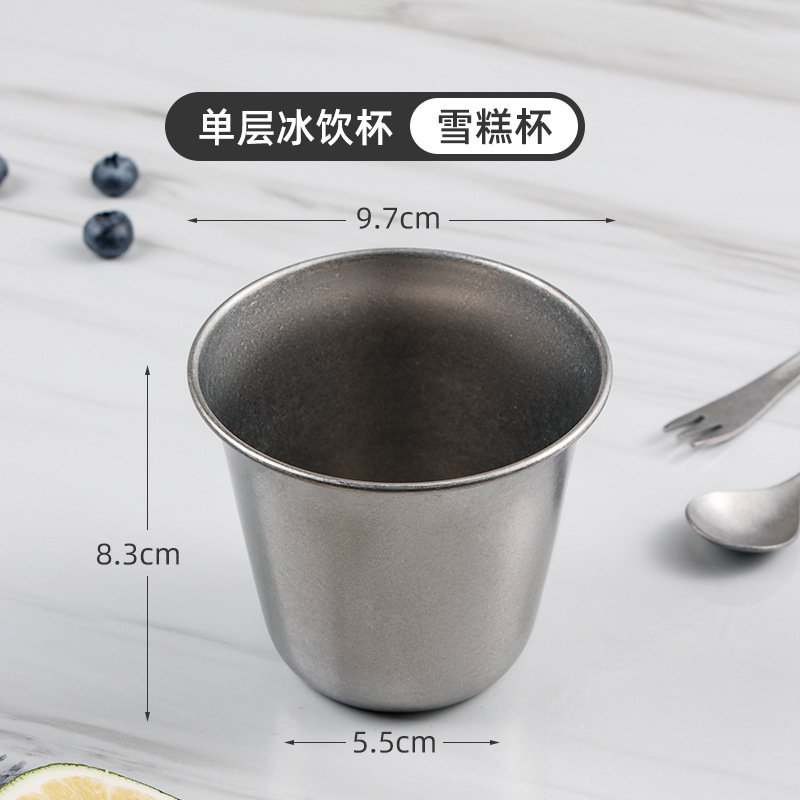 Gobelet gris simple couche pour boissons froides