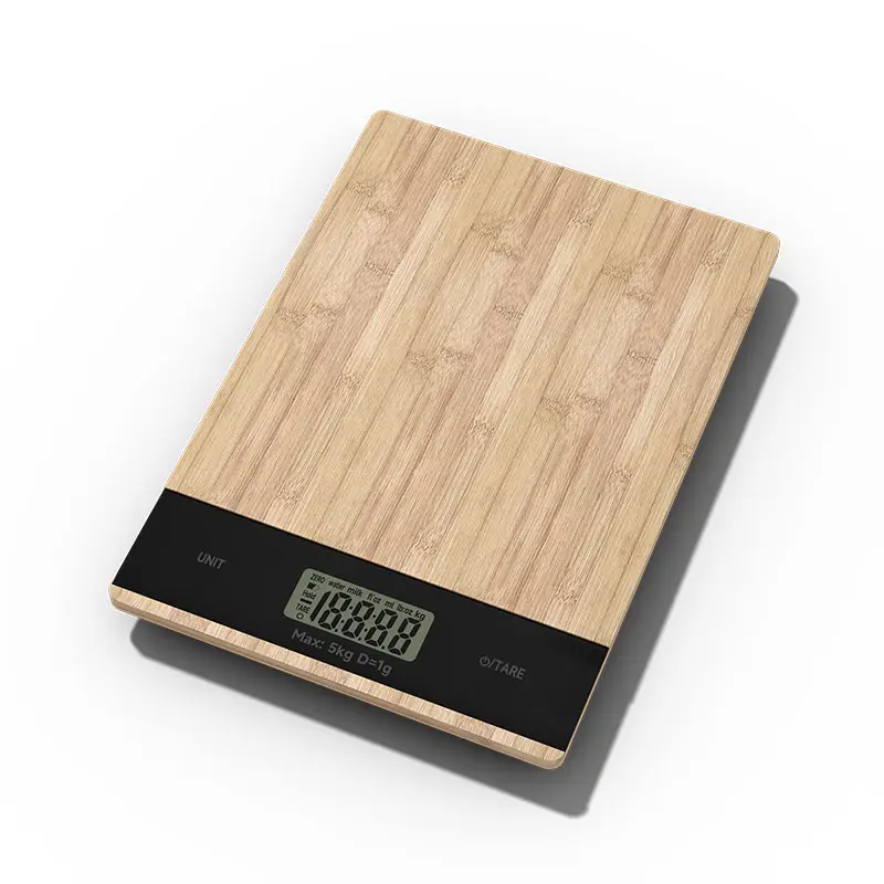 bamboo electronic weighing scale bascula de cocina household bakery weight milk ml kitchen electronic scale