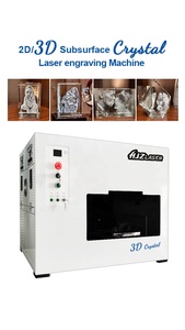 HJZ激光便携式迷你3d绿色照片水晶玻璃块激光内玻璃雕刻机