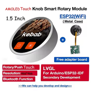 1,5 Zoll ESP32 S3 Touchscreen IPS TFT LCD WiFi/BLE 466*466 Rundes LCD-Display LVGL & Arduino Support Drehknopf schalter modul - Product Image 4