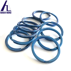 12mm 25mm 32mm Split Titanium <strong>Key</strong> <strong>Ring</strong> for <strong>Key</strong> Chain