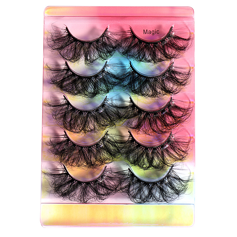 5 pairs of dazzling eyelashes