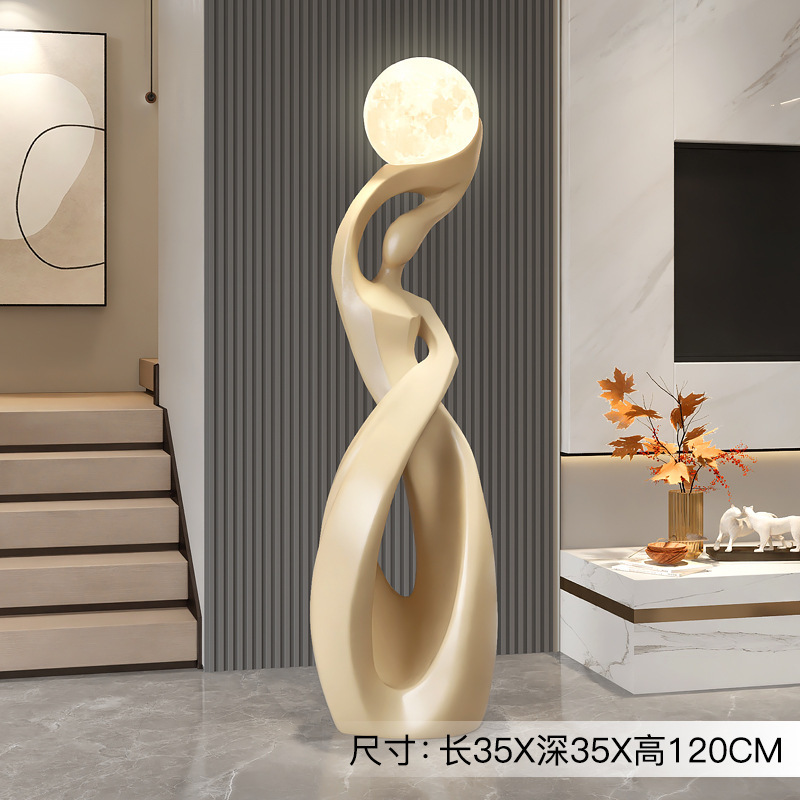 Ornamento del pavimento per signora-marrone/alto 1.2m