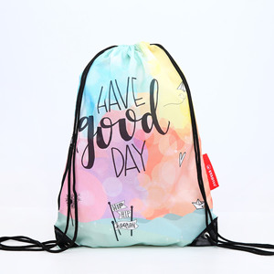Custom Cheap Polyester Drawstring Gym Sport <strong>Bag</strong> Letter <strong>Pattern</strong> Sports <strong>Draw</strong> <strong>String</strong> Backpack <strong>Bag</strong> - Product Image 6