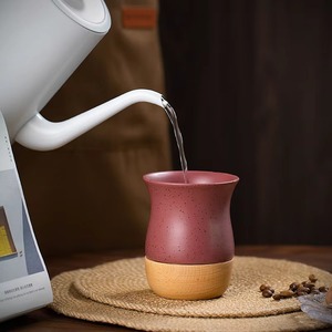 Özelleştirmek logosu çoklu renk <span class=keywords><strong>8oz</strong></span> Yerba Mate kabak arjantin çay bardağı Set ahşap taban seramik Yerba Mate fincan Bombilla ile Set
