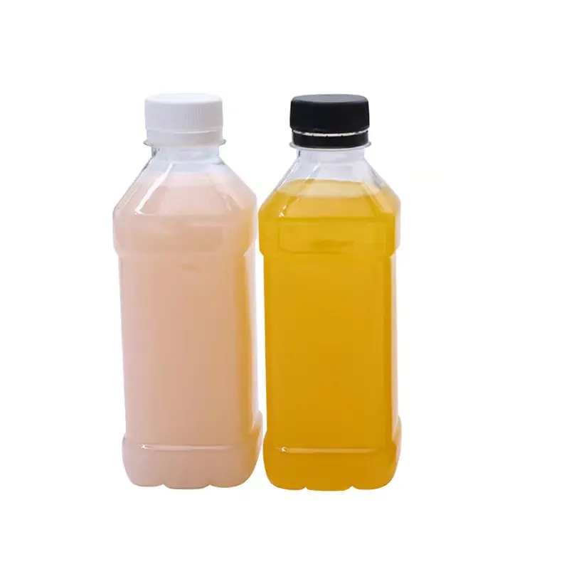 350ml Square Plastic Bottle PET Beverage Cold Drink Bottles