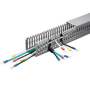 ネットワークケーブル用の電気的に安全なPVC KSS MD-6L 72x64Pvcスロット付きケーブルトランキングシステムオープンスロットグレーワイヤーダクト - Product Image 2