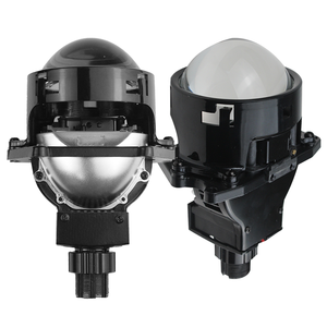 ร้อนขาย P50 55วัตต์สูงลำแสง Led โปรเจคเตอร์ Bi เลเซอร์คู่สำหรับรถไม่ทำลาย3.0นิ้วชามคู่สองนำเลนส์โปรเจคเตอร์ - Product Image 1