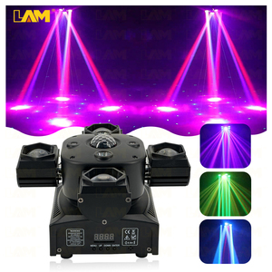 4-in-1 RGBW LED hareketli kafa ışık sahne etkisi desen disko parti ekipmanları ile dört düğün ve mekan için silahlı - Product Image 2