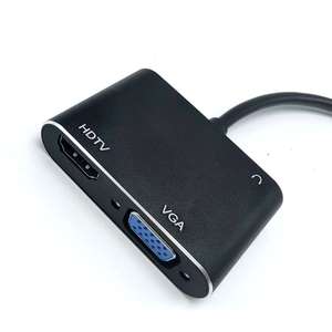 USB3.0视频分路器转换器适配器电缆USB 3.0至HDTV/VGA无驱动多显示器2合1 USB至双显示器适配器 - Product Image 2