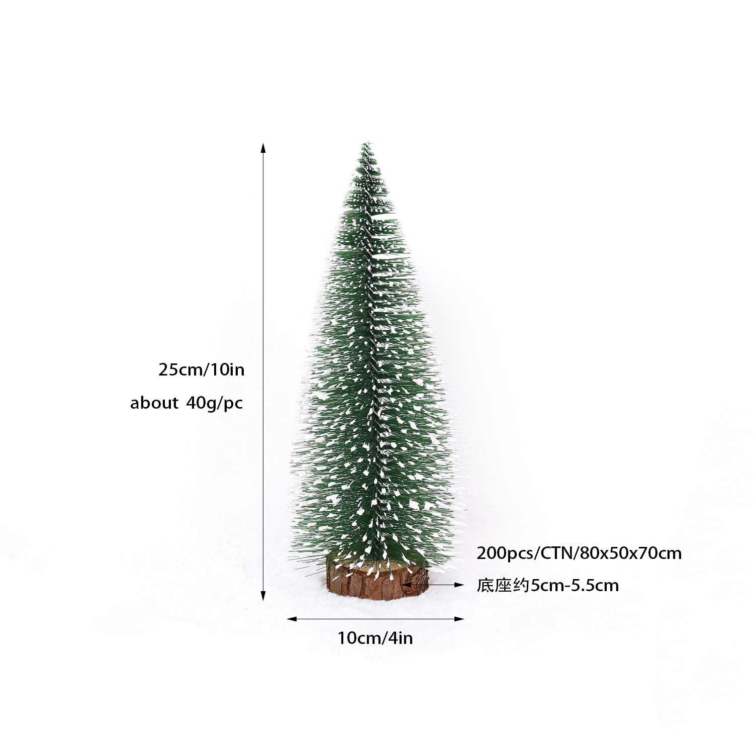Ch-t25-25cm Pino pequeño nevado