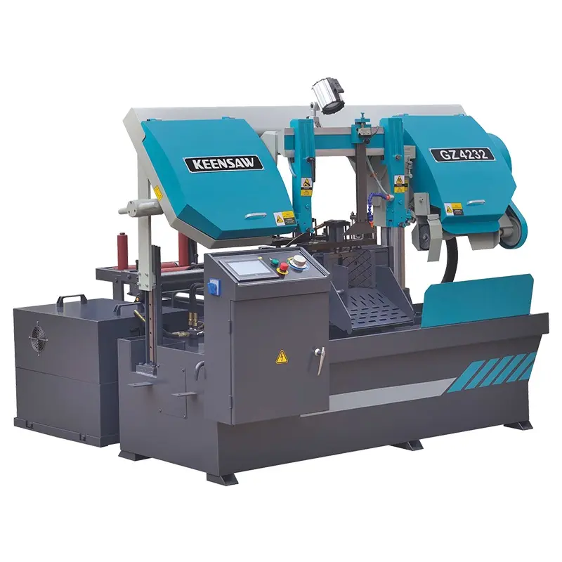 Keensaw máquina de serra gz4232 cnc, máquina de serra de banda de metal, máquina de serra automática para corte de barra de aço