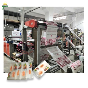 定制无标志设计塑料袋卷，用于小袋水灌装机，具有完整印刷