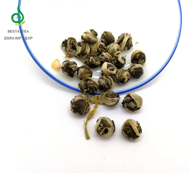 Премиум Bailongzhu жемчужный дракон зеленый чай Органический цветок Жасмин ароматный жемчужный Жасмин Зеленый чай