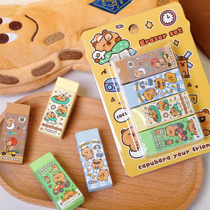 Bán Buôn Dễ Thương Học Sinh Tiểu Học Trẻ Em Của Quà Tặng Bút Chì Khăn Lau Sạch Mà Không Để lại Bất kỳ Dấu Vết Phim Hoạt Hình Tẩy Thiết Lập - Product Image 2