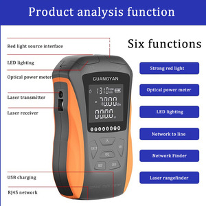 6 In1 Optischer Leistungs messer Lithium batterie Visuelle Fehlersuche Netzwerk kabel test Beleuchtung Glasfaser tester 1MW Mit 15km - Product Image 3