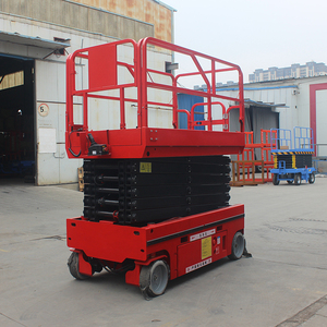 Plataforma elevadora de tijera eléctrica de 4m de altura para carga logística de almacén - Product Image 1