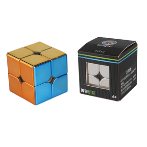 Sengso <span class=keywords><strong>Shengshou</strong></span> אגדה מתכתי 2x2 קוביית קסם אינטליגנטי צעצוע חינוכי לילדים
