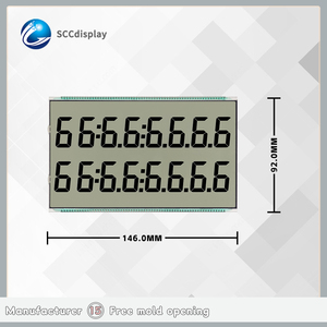 Pantalla LCD de código de segmento Digital personalizable Superior SJXDGN041TN Pantalla de instrumento de dispensador de combustible positivo de temperatura amplia - Product Image 4
