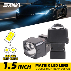 M5-2 araba Led ışık ampul kare Led projektör Lens 1.5 inç matris bifokal Led projektör Lens 58w Led Lens - Product Image 5