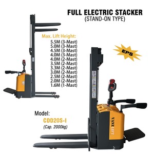 En kaliteli tam elektrikli Fork Lift CURTIS denetleyici ağır güçlü pil güç palet istifleyici CE 1.5T 2T 4 5 6 M metre - Product Image 3