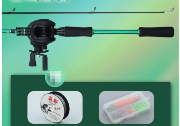 Left-hand baitcasting reel set
