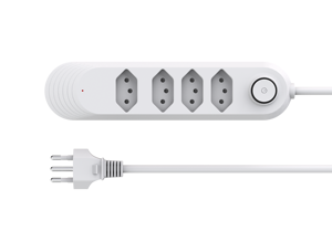 4 yollu 3 yuvarlak Pin çok fiş şerit güç 2025 güç brezilyalı özel elektrik İletişim soket çıkış genişletici - Product Image 3