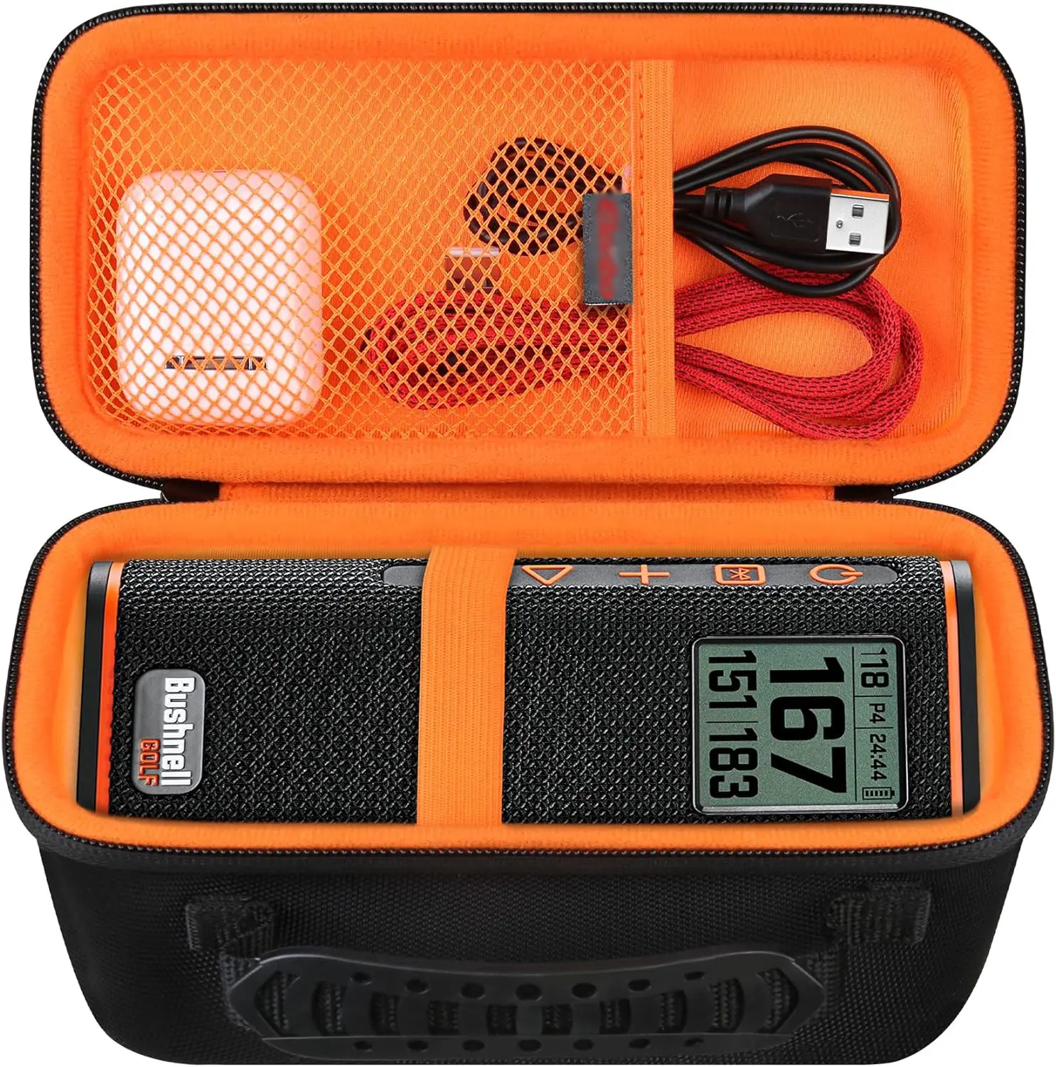 Custom Speaker Carrying EVA Case for Bushnell Wingman View Golf GPS Speaker Travel Eva Bag