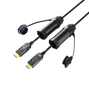 ฝาครอบป้องกันหุ้มเกราะสายไฟเบอร์ HDMI 4K 8K Dtech Ultraเกราะ AOC สายเคเบิลหุ้มเกราะ HDMI แบบใช้งานพร้อมซ็อกเก็ตป้องกัน