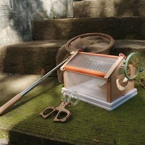 Kids <strong>Critter</strong> Catcher Tools <strong>Set</strong> with Cage Tweezers Magnifying Glass Observation Cup Net Outdoor Catcher for Children - Product Image 3