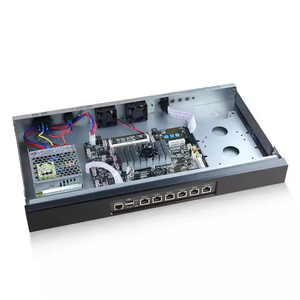 CAIXUNIPC 1U chasis de montaje en rack Servidor de PC 6LAN 2,5G I226 puertos Ethernet DDR4 Servidor de cortafuegos Industrial ordenador