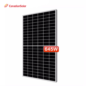 Csi năng lượng mặt trời 650W Mono Bảng điều chỉnh n-loại hjt <span class=keywords><strong>PV</strong></span> module với giấy chứng nhận TUV hiệu quả cao thị trường paneles solares - Product Image 3