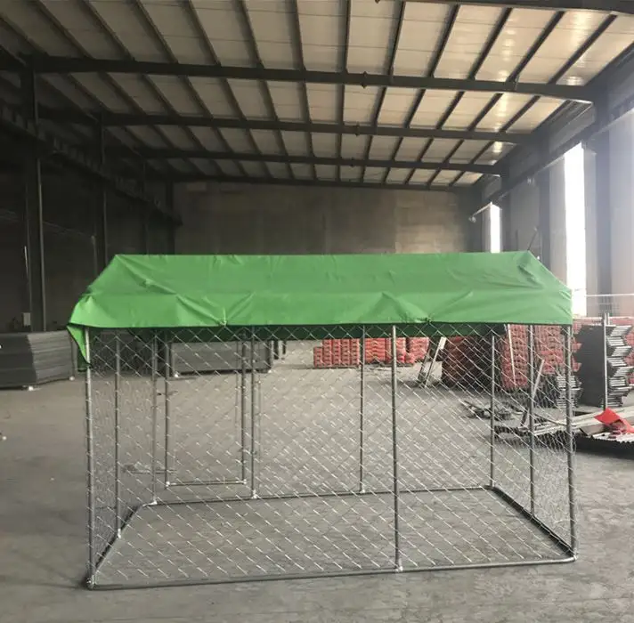 Venta caliente jaulas grandes para mascotas para perros grandes Cobertizos plegables para perros perreras móviles jaulas de metal para perros al aire libre