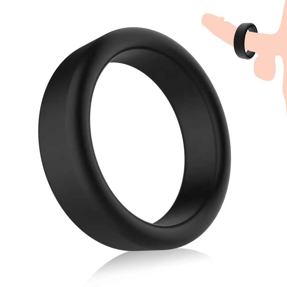 Penis Enlargement Ejaculation Stamina Exercise Delay Expander Silicone Cock Ring For Men Adult Sex Toys