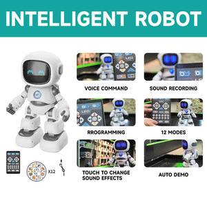 Robot de control remoto de proyección interactiva de 2,4 GHz, juguete con batería recargable programable, robot para caminar y bailar - Product Image 3