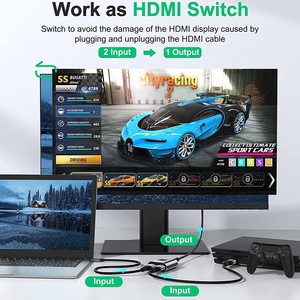 Xput 4K 3D 2 a 1 HDMI 2,0 bidireccional 2x1 interruptor 2 puertos 2 en 1 salida HDMI interruptor divisor bidireccional HDMI 1 en 2 salidas 4K60Hz - Product Image 4