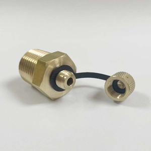 1/2进来。NPT BSPT黄铜粘合剂测试插头短型 - Product Image 3