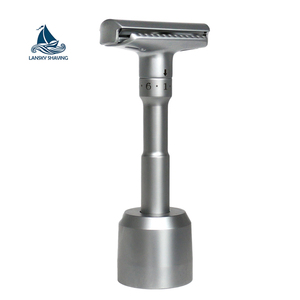 Adjustable Double Edge Safety <strong>Razor</strong> Allow Shavers to Select the Level of Blade <strong>Aggressiveness</strong> - Product Image 1