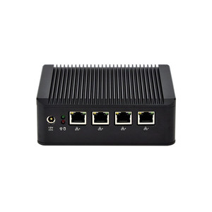 Qotom Procesador de cuatro núcleos Enrutadores de red de computadoras industriales 4 Lan Firewall de baja potencia Mini PC - Product Image 3