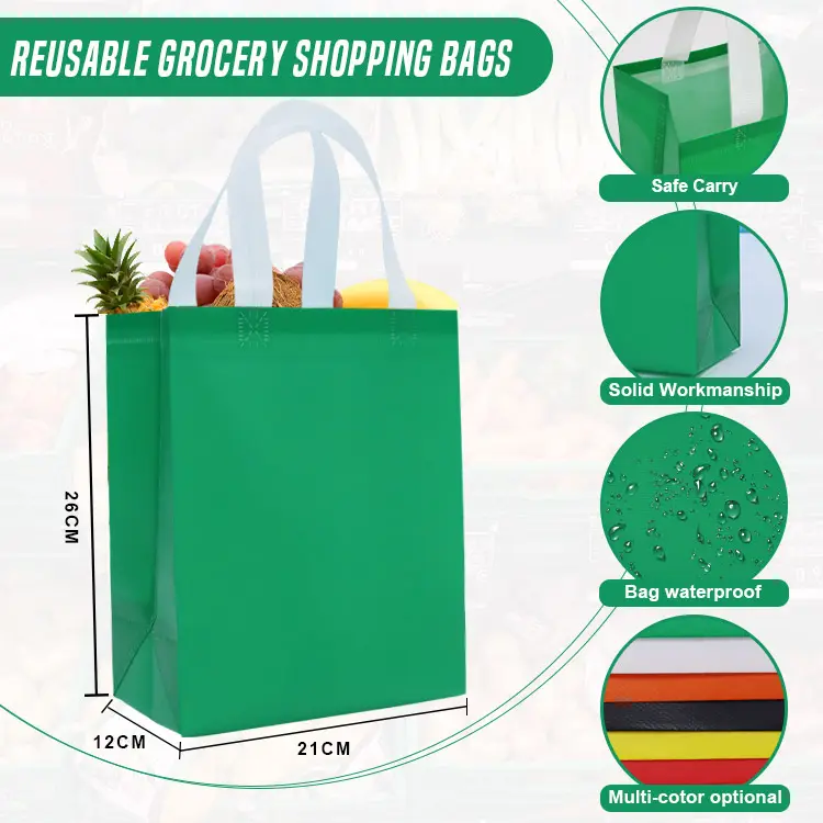 Пользовательские полноцветные нетканые многоразовые сумки для Покупок Нетканые Сумки с пользовательским напечатанным логотипом