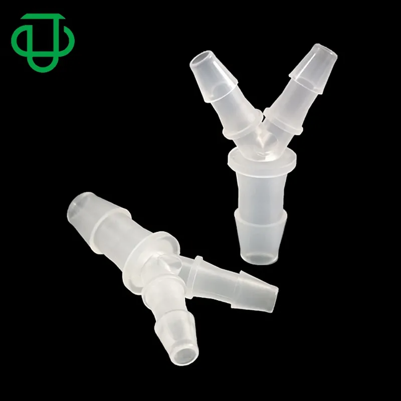 JU Plastic Y Barb Fittings 5/32 "X5/32" X1/4 "Tube ID Y Shape Reductor Manguera de púas Reductora Conector de tubo de 3 vías